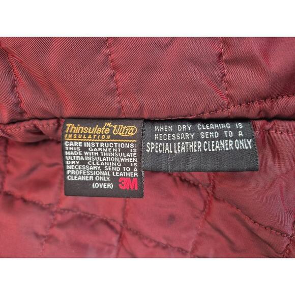 Wilsons Leather Vintage coat‎ womens size large black with removable Thinsulate - Picture 4 of 7